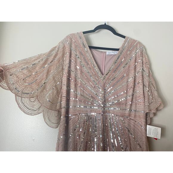 NWT MAC DUGGAL DRESS GOWN 20 PINK MOTHER OF BRIDE FORMAL BRIDESMAID EVENING - Picture 14 of 16